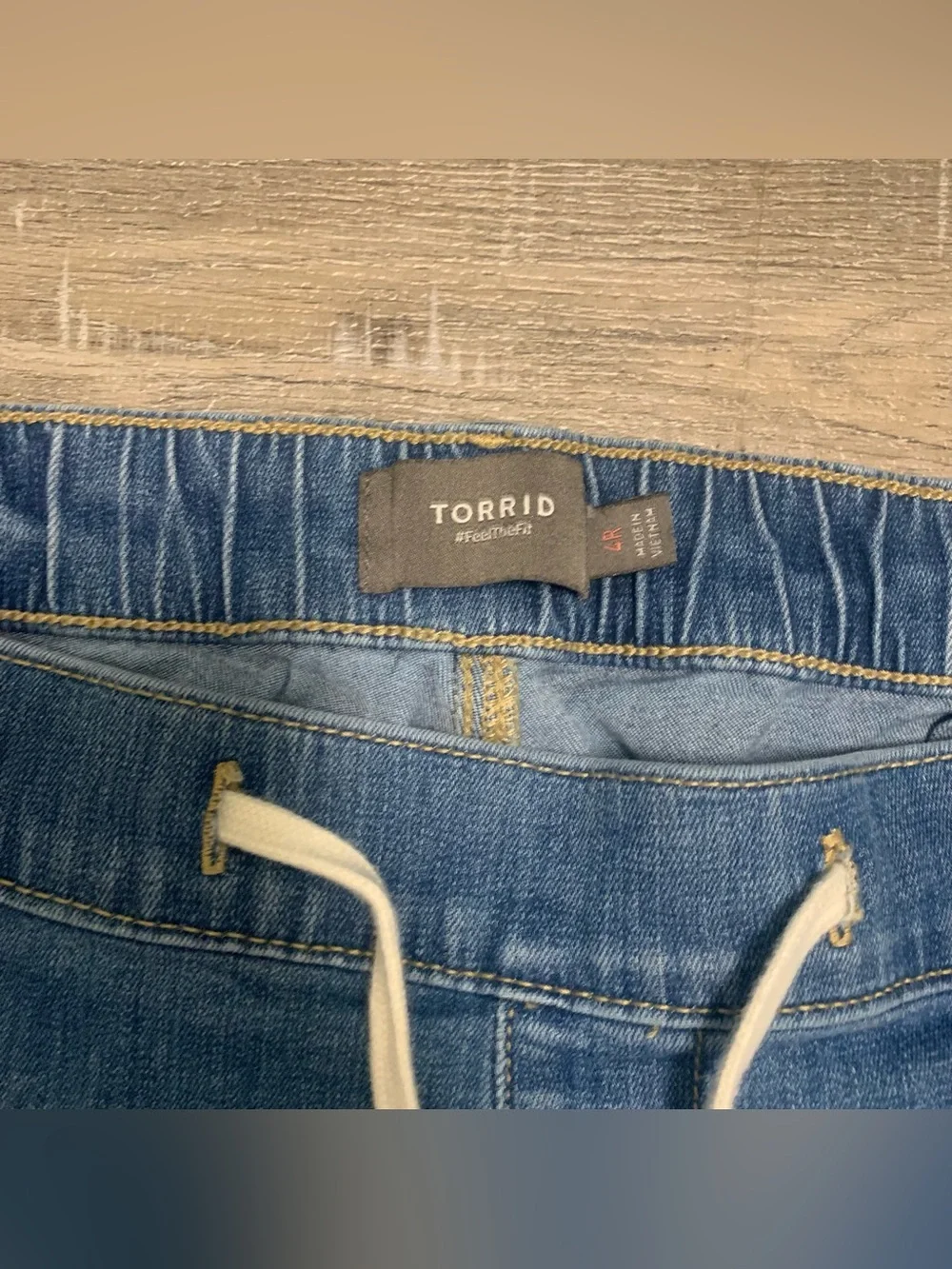Torrid Drawstring Distressed Straight Jeans Women’s Plus Size 4X